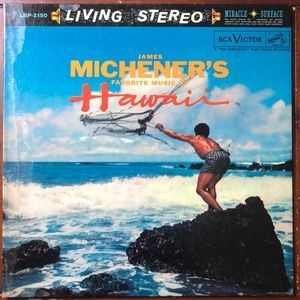 James Michener Favorite Music Of Hawaii Vinyl Lp '59